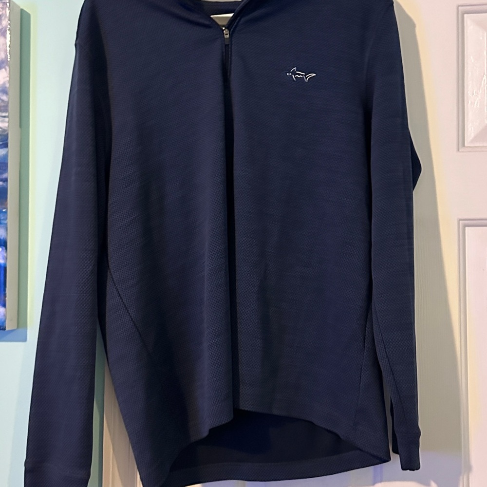 Greg Norman Collection Navy Zip Up Sweater